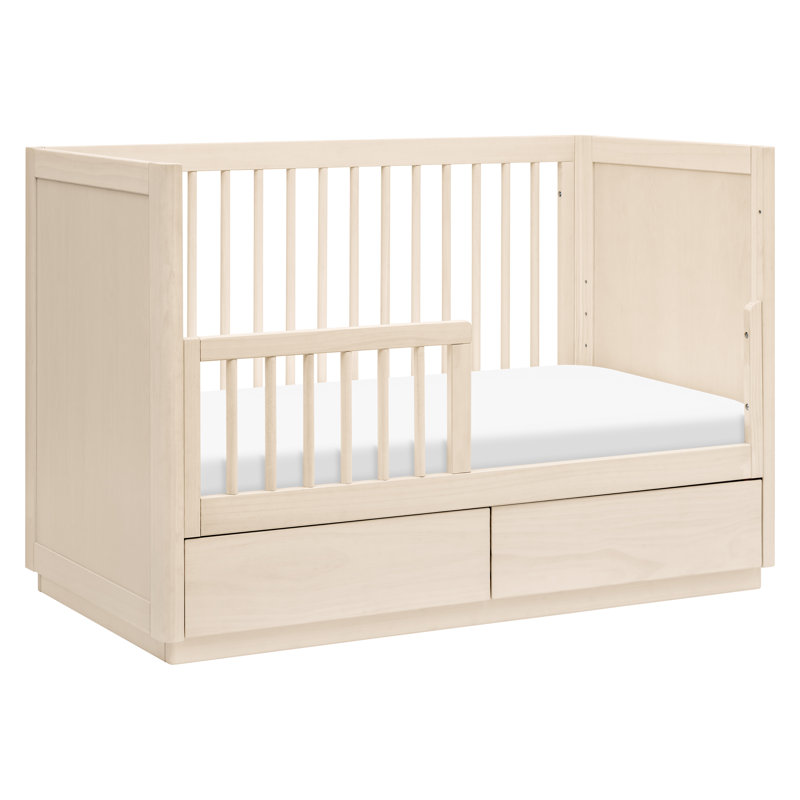 Bento 3-in-1 Convertible Crib with Storage, Washed Natural