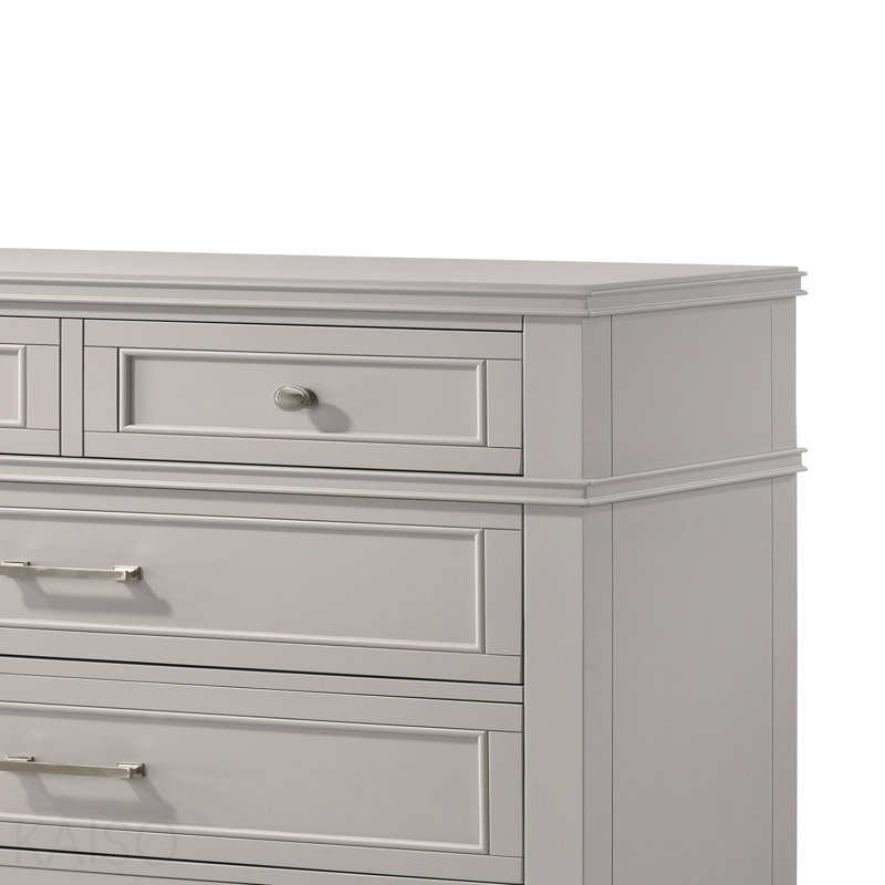 Commode 5 tiroirs Grey, Gris