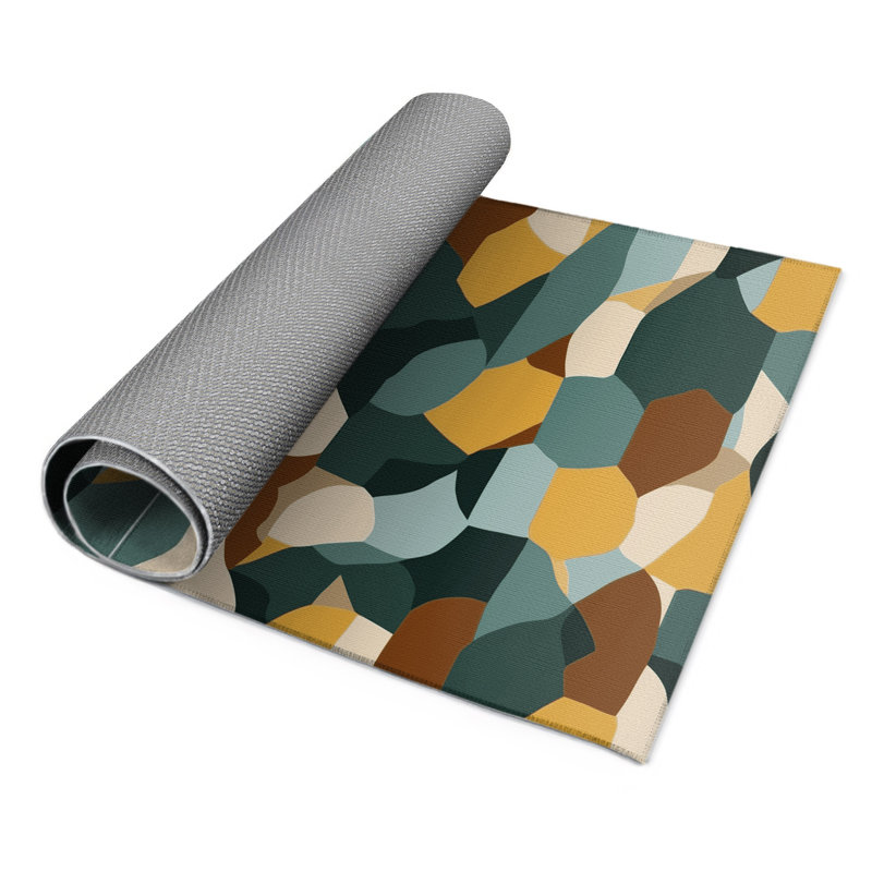 Pixel Layered Lands Indoor And Outdoor Area Rug, Rectangle 8' x 10'