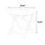 3 pièces de patio en brun - Chaises de camping d'extérieur avec tissu respirant et table en acier de conception compacte, large application 3 pièces en tissu compact, vue parfaite-1149173431