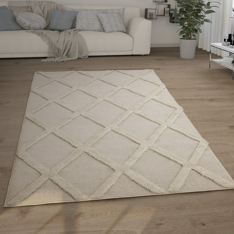 Rectangular Latshaw Geometric Area Rug, Rectangle 230cm x 330cm