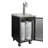 Kegco 0.69 cu. ft. Black Triple Tap Half Barrel (Full Size) and Mini Keg Freestanding Kegerator with Door Lock and Adjustable Temperature for Commercial Use