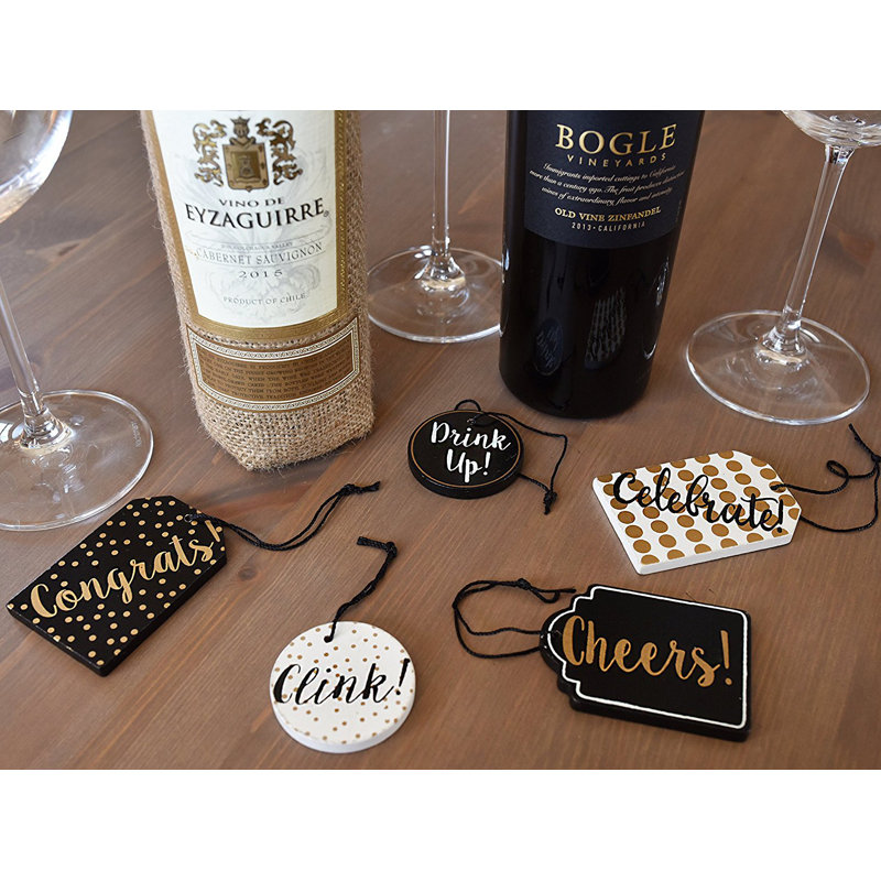 Larry Wood Wine Marker Tag Set