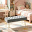 Velvet Upholstered Bench