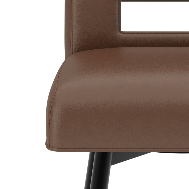 Tabouret pivotant à hauteur réglable Wyndham, Noir, Selle