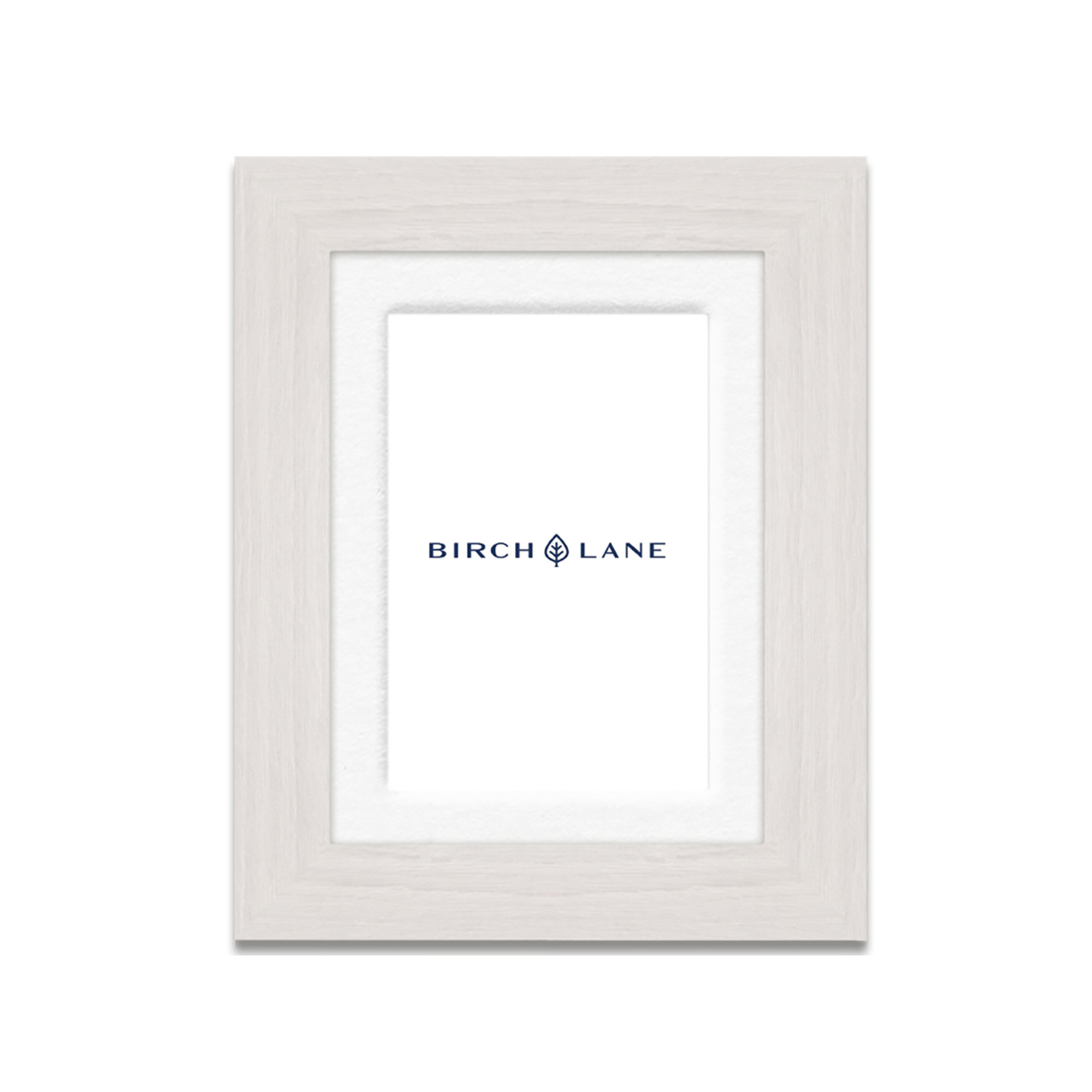 Arkhurst Wood Picture Frame with Mat, White, 4" x 6", 8" x 10"