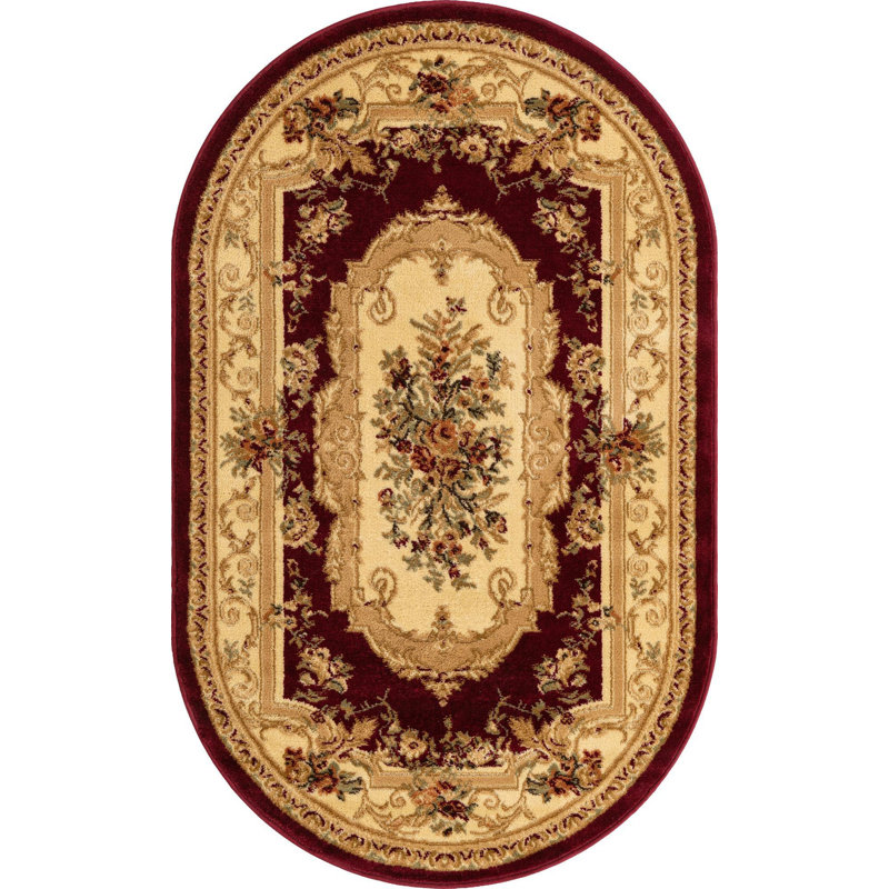 Rabito Oriental Indoor Rug, Oval 5'3" x 7'10"   