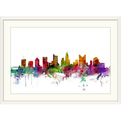 «Columbus Ohio Skyline» par Francy, impression