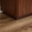 Commode en bois de noyer 3 tiroirs 2 pièces, commode moderne de 27,6 po de large avec vague incurvée, table de chevet de rangement pour accessoires de salon, rangement pour la commode