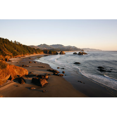 Coucher de soleil sur la côte de l'Oregon par Paul41 - Photographie sur toile tendue