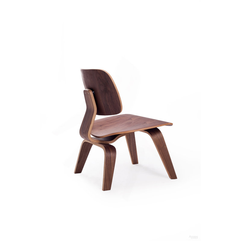 Méridienne moulée en contreplaqué (Lcw), Brun