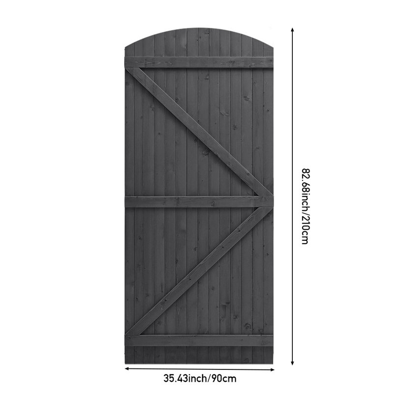 Adelphie Wood Gate, 210cm H x 90cm W x 3cm D