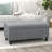 40" Tufted Linen Storage Ottoman Bench-2117638871