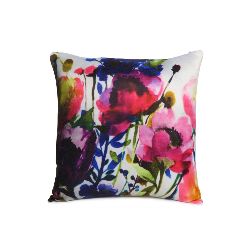 Floral Pillow Cover, 16" x 16"