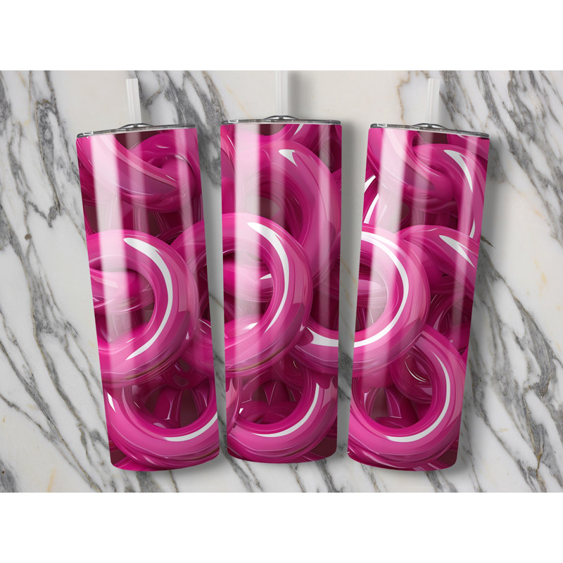 Choose Handmade Tumblers 591ml Vacuum Insulated Stainless Steel (18/8) Travel Tumbler with Straw