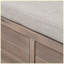 Banc, banc de rangement, banc d'entrée, banc de rangement rembourré, avec panier et tiroirs-1691277862