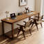 Bureau moderne et simple en bois massif-1444040670