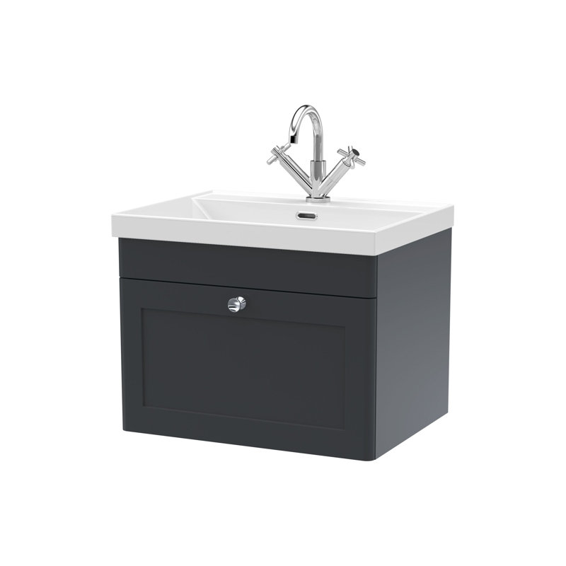 Classique Bathroom Vanity, Soft Black, 61 cm W