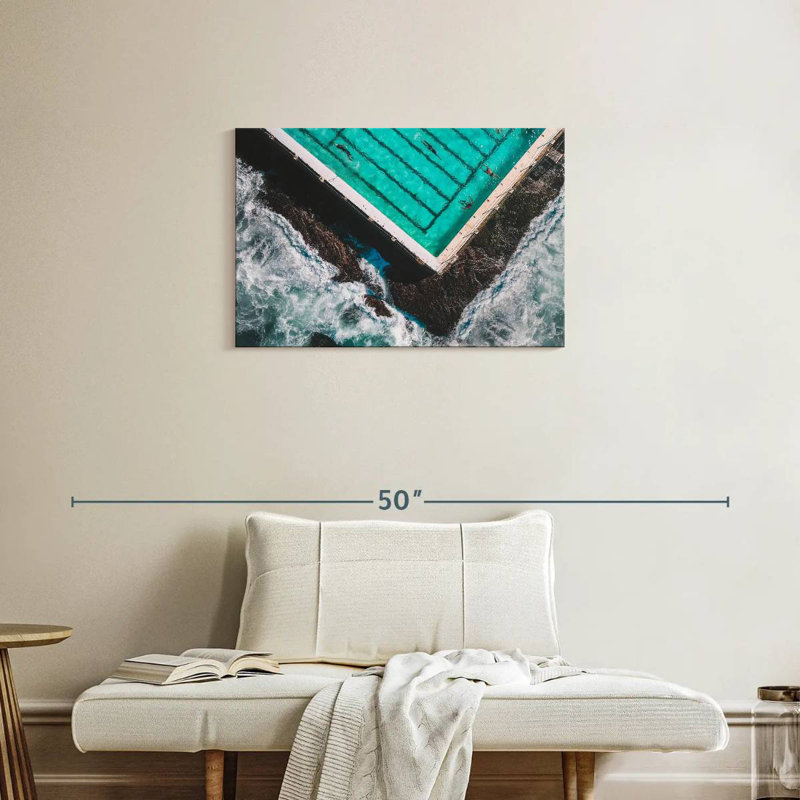 Rorry The Pool By The Beach, 20" H x 30" W