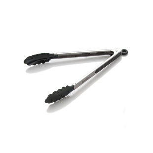  RSVP International Endurance Serving Collection Kitchen Tongs,  Small, Stainless Steel: Food Tongs: Home & Kitchen