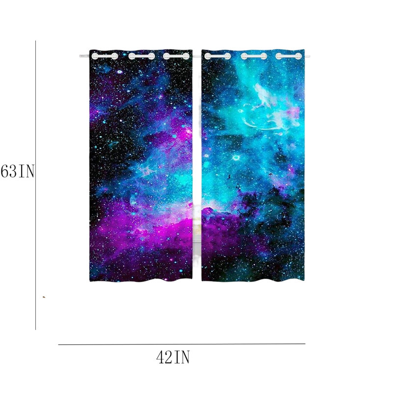 Polyester Room Darkening Curtain Pair