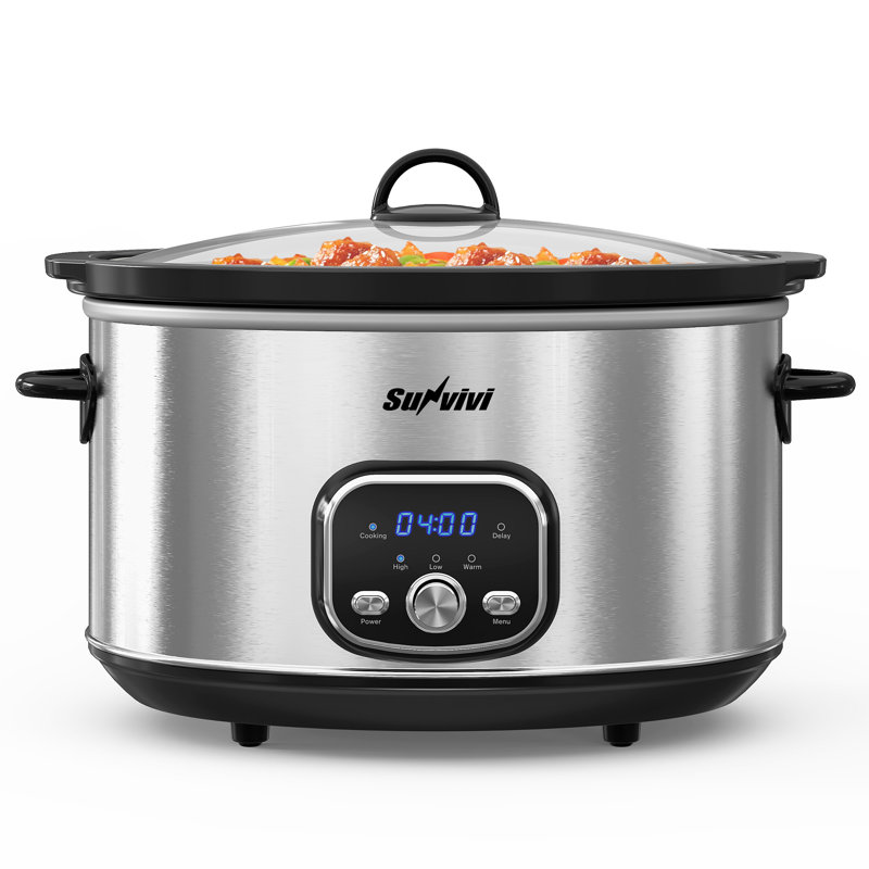 8.5 Quart Programmable Slow Cooker With Delay Function