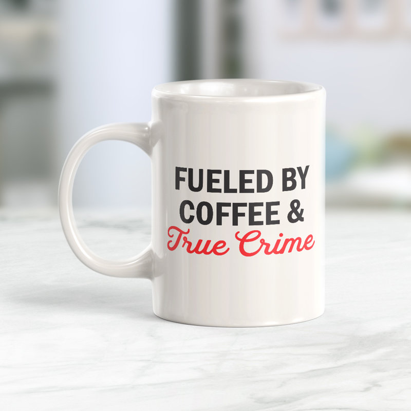 Tasse à café alimentée par Coffee & True Crime, 11 oz, Céramique