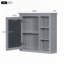 Meuble-lavabo simple 30 po avec plateau en résine et miroir Drenna-2073057766