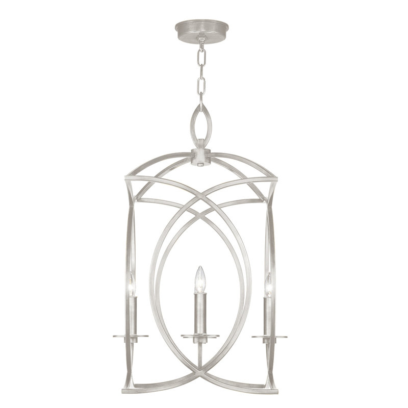 Lustre carré 19,5 po Cienfuegos, Argent