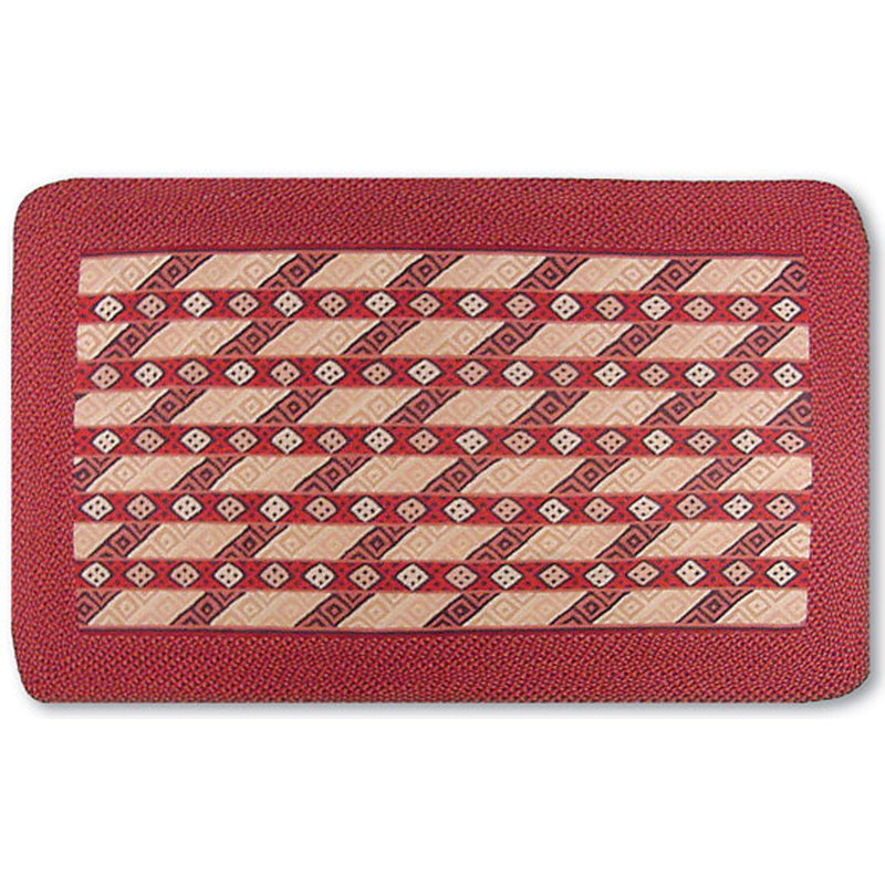 Tapis rouge à motif géométrique, Rectangle 8 pi x 11 pi