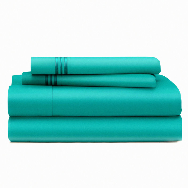 CoolDreams 1500 Ultra Soft Bed Sheet Set - Hotel Quality Queen Size Bedding - Deep Pocket, Wrinkle, Stain & Fade Resistant - 4 Piece Set in Turquoise Color