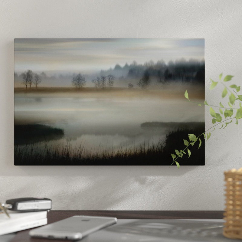 « early matin », impression sur toile, H 18 po x l 26 po x P 1,5 po, Toile tendue, Pas de tapis