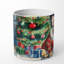 Bougie de Noël parfumée avec support en céramique