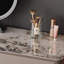 Coiffeuse avec miroir lumineux, 4 tiroirs, prise de courant