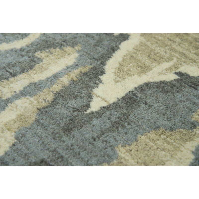 Wool Abstract Indoor Rug, Rectangle 3' x 5'