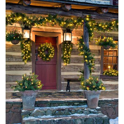 Plow & Hearth 72'' in. Lighted Faux Garland & Reviews | Wayfair