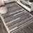Augie Modern Berber Stripe Cream/Black Rug-234350404