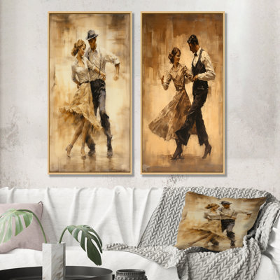 Vintage Tap Dance Time - Dance Wall Decor Set Of 2