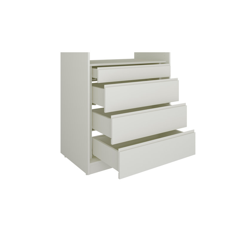 Module pour système de placard avec tiroir et tablette - 84 "36" 24 "- blanc, Blanc