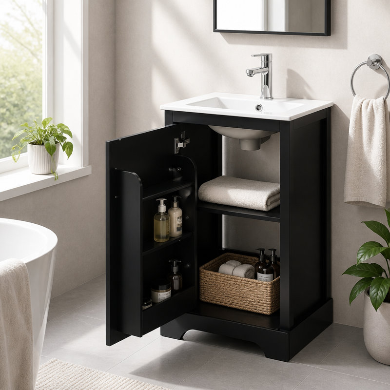 Meuble-lavabo de 20 po avec lavabo et rangement bien pensé