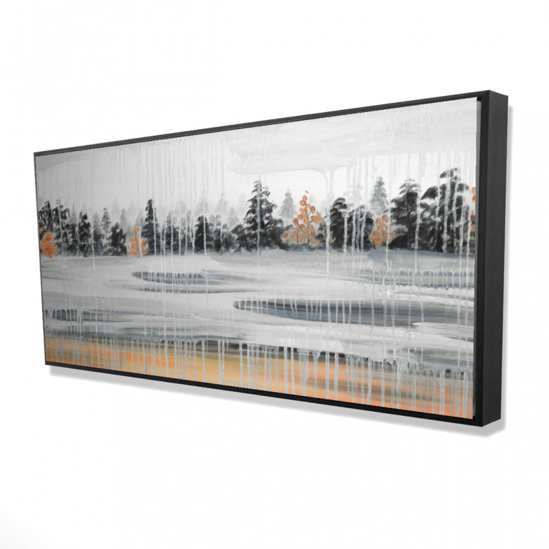 Winter Fir Landscape Print On Canvas