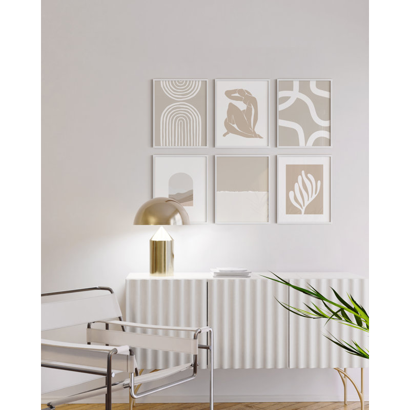 Cadre photo Lajavion - ensemble de 6, White, 11" W x 14" H