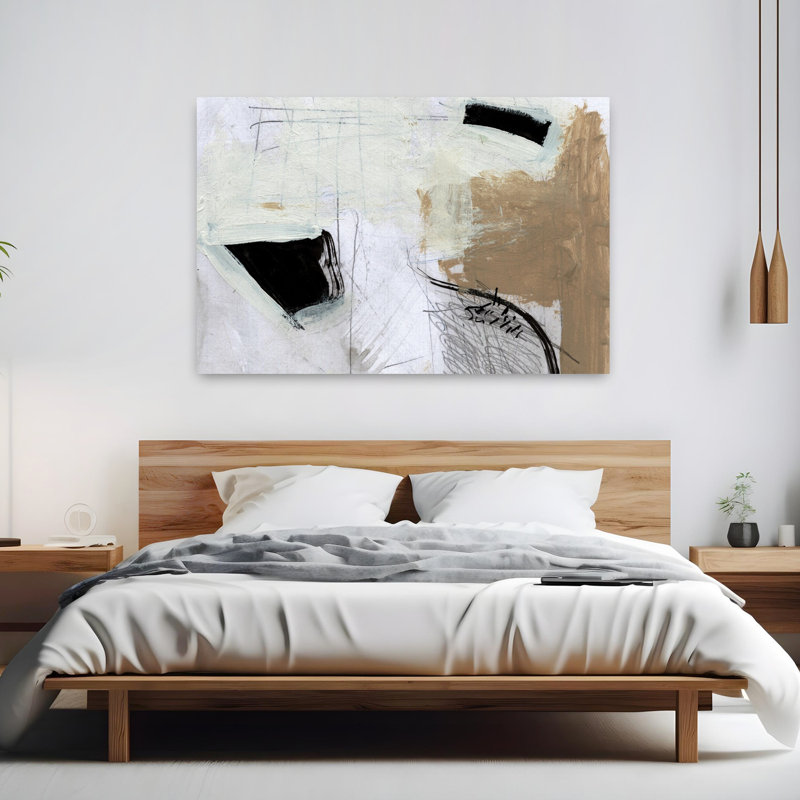 Art contemporain contemporain abstrait, H 40 po x l 60 po