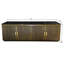  79in Large Brass Cabinet with Marble Top