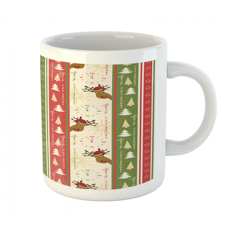Grande tasse à café lettre de noël chinoise