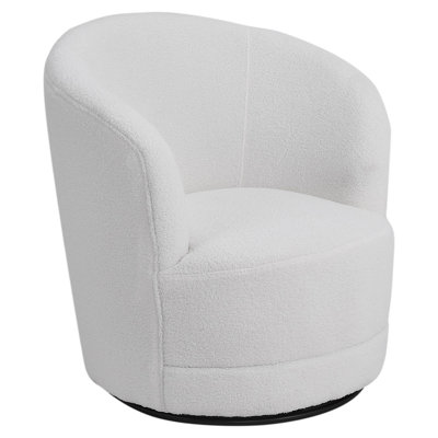 Anazia Upholstered Swivel Armchair