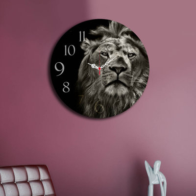 Horloge murale élégante Elegant, 15,7 po de diamètre | 100% panneau de fibres à densité moyenne avec une épaisseur de 0,2 po | Décoration élégante pour le salon, le bureau et la chambre à coucher | Design moderne, parfait pour l'élégance et la