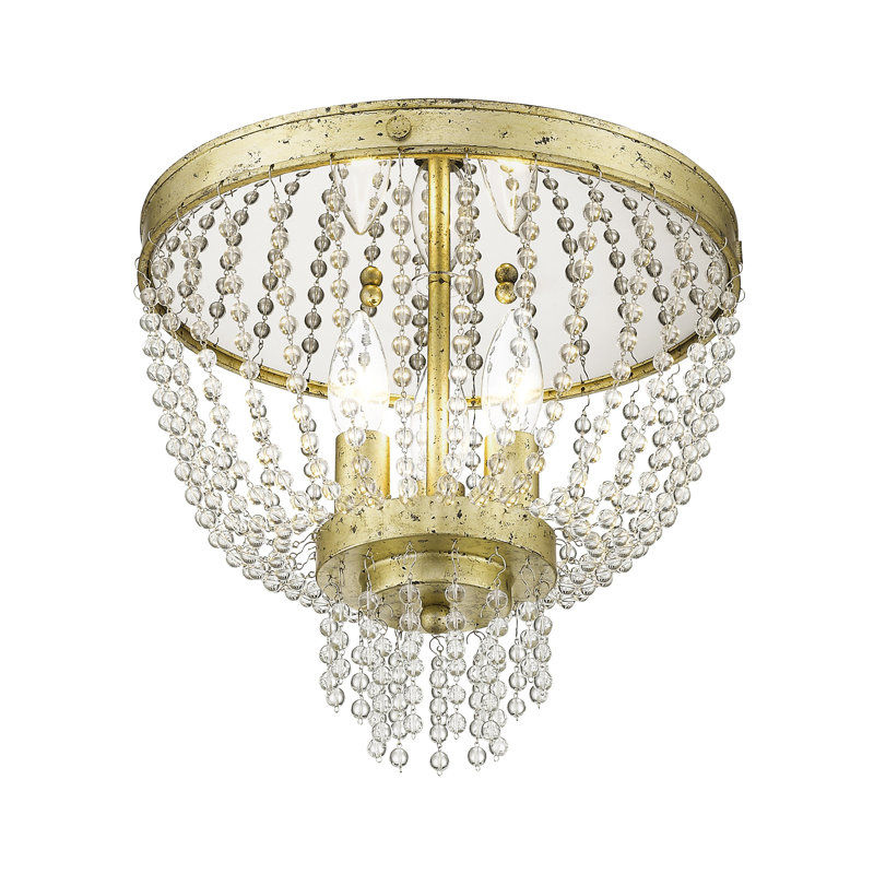 Rachedi 3 - Light Chandelier, Winter Gold