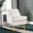 Arreon Flannel Fabric Button Tufted Armchair-613506978