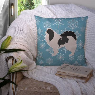 Winter Snowflakes Indoor/Outdoor Throw Pillow